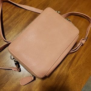 Small Light Pink Madison West Crossbody Bag/Wallet